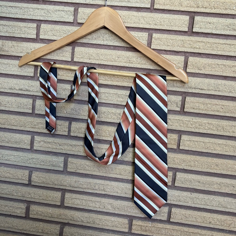 70's Giorgio Brutini Collezione Tie - Men's Striped Necktie - Men's Suit Tie